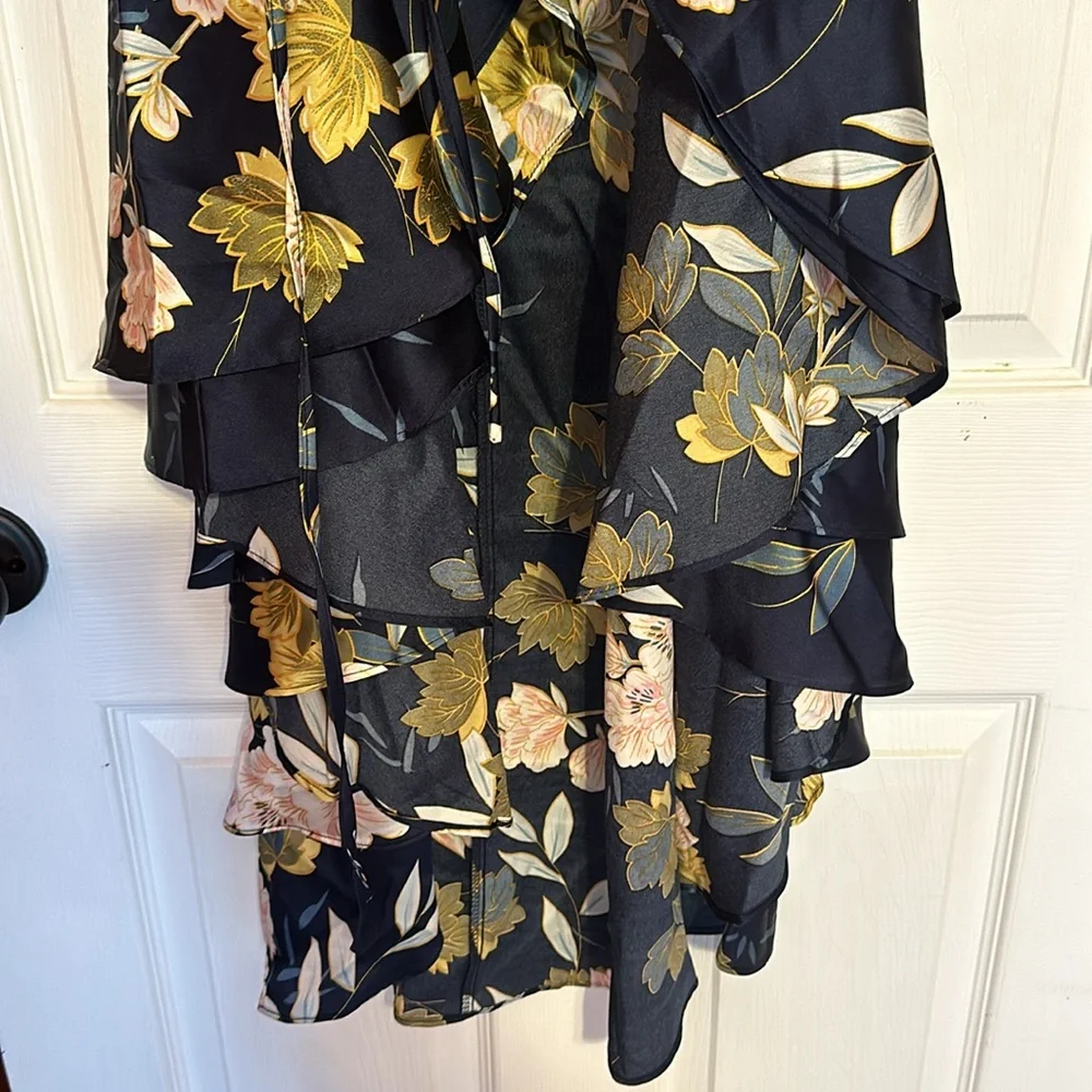 🆕 Baltic Born Silky Floral Wrap Dress - Picture 4 of 4